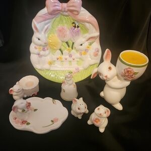 Vintage Avon Bunny Set